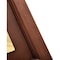Alpine Industries Double-Sided Brass Plated Wooden Bilingual Caution Wet Floor Sign ALP499-BRA-MK - alternate 8